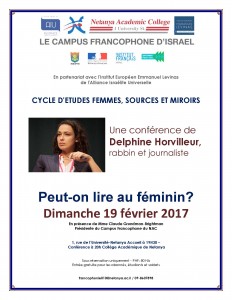 Conf Delphine Horvilleur 19 fev 2017 NAC IEEL